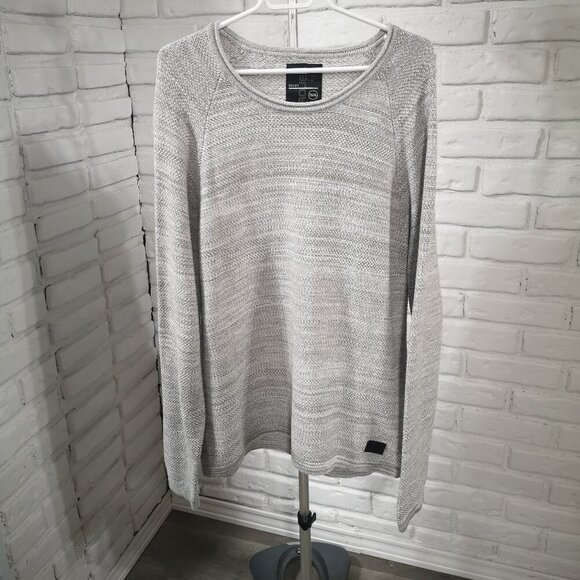 Projek Raw Men's Size XL Light Grey Straight loose Fit Round Neck Sweater - Picture 1 of 9